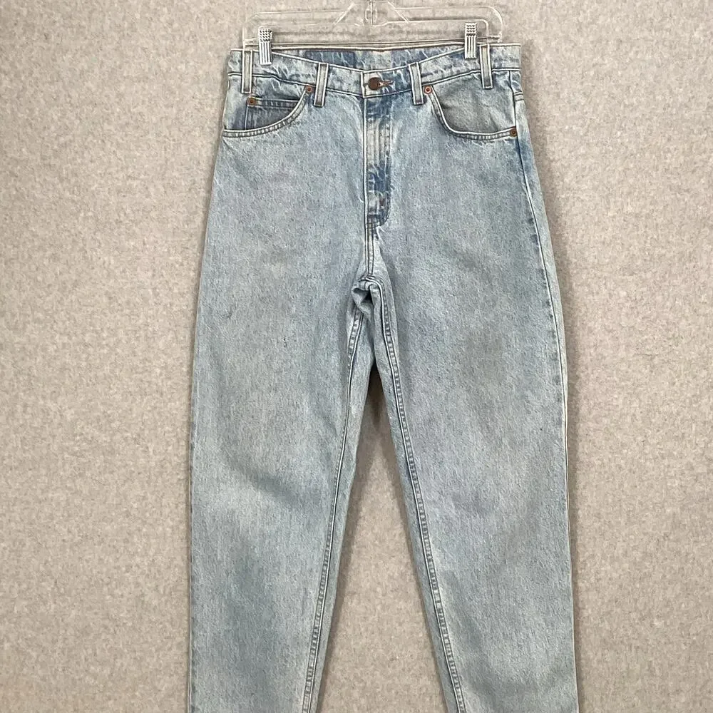 Vtg 1995 Levis 550 Jeans Size 34 Relaxed Fit Orange Tab Workwear Actual 32x30 - Picture 4 of 16
